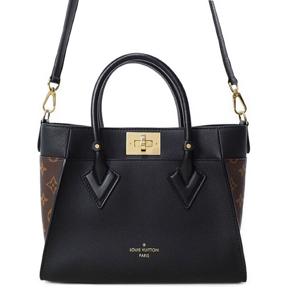 Louis Vuitton Brown Leather My Bag On Monogram Side - Picture 2 of 8